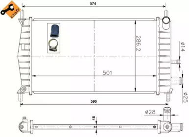 WILMINK GROUP wg1721128 -  Радиатор, охлаждение двигателя